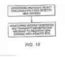 Fig. 22 - Method of registering a device at a remote site featuring a client application capable of establishing multiple wireless connections for transmitting registration messages between device and remote site