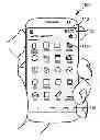 Fig. 01 - Handheld device with reconfiguring touch controls