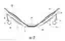 Fig. 13 - Headgear with a spring buffered occipital cradle