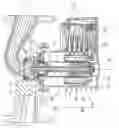 Fig. 01 - Motor housing with electronic housing both having vertical partial cooling ribs for wet-running motor for a centrifugal pump