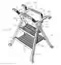 Fig. 01 - Combined portable step stool and workpiece support device