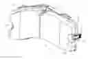 Fig. 01 - Disc brake having a restoring device and a brake pad