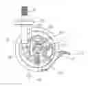 Fig. 01 - Double brake structure for caster wheel