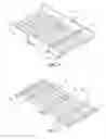Fig. 06 - Weighing system for dynamically weighing a flow of items with two consecutive flat weighing sections associated with a first support for aligning adjacent ends of the sections in the same plane and a second support to create a zero weighing sensitivity at the distal ends