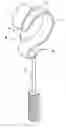 Fig. 01 - Middle Ear Prosthesis with Recesses for Applicator Engagement