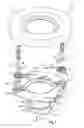 Fig. 02 - Contact element, clamping element, base and arrangement for holding and contacting an LED