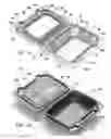Fig. 02 - One-Piece Food Container having an Integral Hinge with Latching Mechanisms and a Full Perimeter Seal