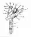 Fig. 01 - Osseous anchoring implant with a polyaxial head and method for installing the implant