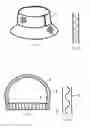 Fig. 02 - COMPOSITE WATERPROOF BREATHABLE ELASTIC HATS AND METHODOLOGY AND DIES USED TO MANUFACTURE SUCH HATS