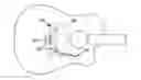 Fig. 01 - Hand actuated tremolo system for guitars