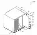 Fig. 01 - Locking mechanism for adaptor assembly of a server rack chassis