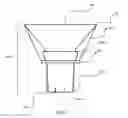 Fig. 02 - Candle-stabilizing drip wax collector with shell and removable liner