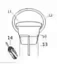 Fig. 01 - Sand bucket with handle for use on golf course