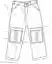 Fig. 01 - Garment with Knee Pads