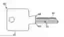 Fig. 01 - CYLINDER LOCK WITH INTERNAL SLIDER AND KEY THEREFORE
