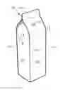 Fig. 01 - Packaging container and blank for a packaging container