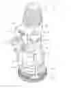 Fig. 01 - Sprinkler with multi-functional, side-load nozzle insert with ball-type valve