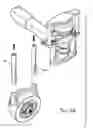 Fig. 45 - Machine suspension and height adjustment