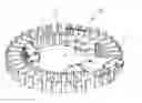 Fig. 01 - Stator assembly for motor with hall sensor bracket