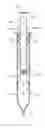 Fig. 01 - Syringe with ratcheting operating rod and lockable plunger head