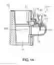 Fig. 15 - Structure for retaining temperature sensing device and internal combustion engine provided with same