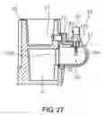 Fig. 27 - Structure for retaining temperature sensing device and internal combustion engine provided with same
