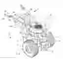 Fig. 01 - Self-propelled, preferably single axis, motor driven work machine for moving and/or driving work tools mounted on the machine