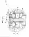 Fig. 16 - Dispenser with variable-volume storage chamber, one-way valve, and manually-depressible actuator