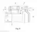 Fig. 03 - Thermostatic valve with a restriction element and bypass port arranged between a first inlet connection and a first outlet connection