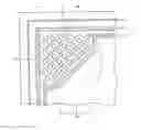Fig. 01 - Semiconductor chip with seal ring and sacrificial corner pattern