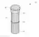Fig. 01 - MOLD ASSEMBLY FOR MAKING A BOTTOM END CAP IN A PLEATED FILTER CARTRIDGE AND RELATED METHOD