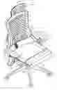 Fig. 01 - Chair with seat depth adjustment and back support