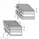 Fig. 13 - System for concentrating and controlling magnetic flux of a multi-pole magnetic structure