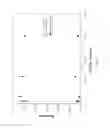 Fig. 07 - Inlet and outlet geometries for a vertical three-stream microfluidic device
