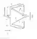 Fig. 10 - Inlet and outlet geometries for a vertical three-stream microfluidic device