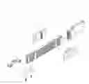 Fig. 01 - Longitudinally adjustable flat wire raceway