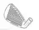 Fig. 01 - Golf club head with top line insert