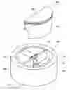 Fig. 01 - Robotic vacuum cleaner with removable dust container