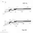 Fig. 02 - Projectile launcher structured in shotgun configuration using a projectile trap