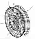 Fig. 01 - MOTORCYCLE WITH LATERAL SHOCK-ABSORBING DEVICE