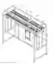Fig. 01 - Hanger frames transportation device with gearing
