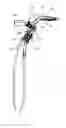 Fig. 03 - Shower system combining a top sprayer and a hand shower