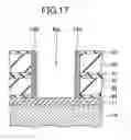 Fig. 16 - Semiconductor device and method for producing same having multilayer wiring structure with contact hole having hydrophobic film formed on side surface of the contact hole