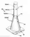 Fig. 01 - Multi-function and portable device for forming separately an illuminator and a barrier and for forming in combination an illuminated barrier