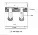 Fig. 02 - BURIED FIELD RING FIELD EFFECT TRANSISTOR (BUF-FET) INTEGRATED WITH CELLS IMPLANTED WITH HOLE SUPPLY PATH