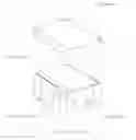 Fig. 01 - Compartmentalized bed skirt assembly