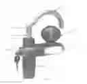 Fig. 02 - Single armed trailer coupler locking device