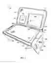 Fig. 02 - Caddy organizer for use with an airplane tray table