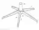 Fig. 01 - BASE ASSEMBLY FOR OFFICE CHAIR