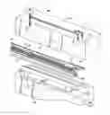 Fig. 01 - METHOD FOR INJECTION MOLDING END MUCKETS TO A PREVIOUSLY MOLDED VEHICLE PANEL AND PRIOR TO INSTALLATION OF A SEPARATELY EXTRUDED AND ELONGATED COMPRESSION SEAL